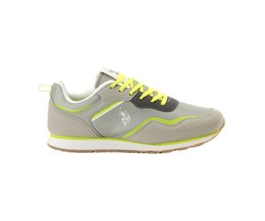 U.s. Polo Assn., Femme, Chaussures, Gris, Taille: 35 EU Baskets Slip-On Jaune Imprimé