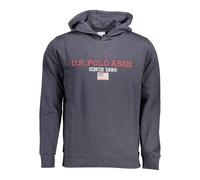 U.s. Polo Assn., Homme, Sweatshirts et sweats à capuche, Bleu, Taille: XL Sweat à Capuche Bleu Logo Contrasté