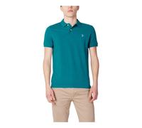 U.s. Polo Assn., Homme, Tops, Bleu, Taille: S Polo Bleu Avec Fermeture Boutonnée 100% Coton