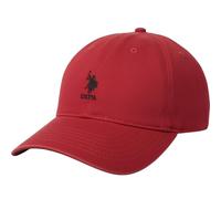 U.S. Polo Assn. Men's Small Solid Horse Adjustable Cap, Red, One Size