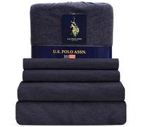 U.S. Polo Assn. Parure de lit en jersey doux, riche en coton, confort en toutes saisons, qualité hôtelière