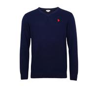 U.S. POLO ASSN. Pull-over bleu foncé / rouge sang, Taille M