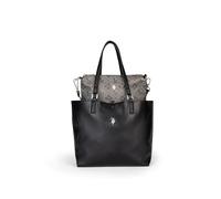 U.S.POLO ASSN. - Sac d'achat en polyuréthane, noir (29 X 14 X 27 cm)