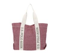 U.S. POLO ASSN. Shopper Beach Straw Shopper L Rose