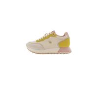U.S. Polo Assn. - Sneakers SACHA007W/5NS1 en synthétique, Beige-Jaune canari-Rose Pastel (40)