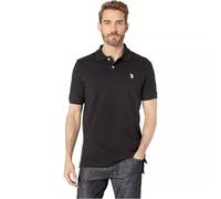 U.S. Polo Assn. Solid Cotton Pique Polo with Small Pony, Noir/Blanc, XX-Large Homme