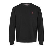 U.S. Polo ASSN. Sweat-shirt aigle en pur coton noir classique pour homme