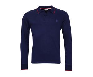 U.S. POLO ASSN. T-Shirt bleu marine / rouge / rouge sang, Taille XL