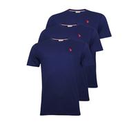 U.S. POLO ASSN. T-Shirt bleu marine / violet rouge, Taille L