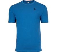 U.S. POLO ASSN. T-shirt homme - col rond, logo brodé, coton bleu S