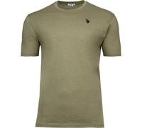 U.S. POLO ASSN. T-shirt homme - col rond, logo brodé, coton vert L