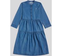 U.S. Polo Assn U. S. Polo Assn U. S. Polo Assn. Blue Chambray Mini Tiered Smock Dress Blue L (EU 44-46)