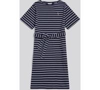 U.S. Polo Assn U. S. Polo Assn U. S. Polo Assn. Blue Stripe Belted Boat Neck Midi Dress Blue M (EU 40-42)