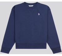 U.S. Polo Assn U. S. Polo Assn U. S. Polo Assn. Blue Womens Double Horsemen Crew Sweatshirt