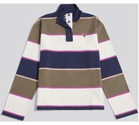 U.S. Polo Assn U. S. Polo Assn U. S. Polo Assn. Green Large Stripe Funnel Neck Rugby Shirt Green small