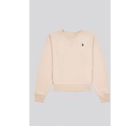 U.S. Polo Assn U. S. Polo Assn U. S. Polo Assn. Natural Womens Double Horsemen Crew Sweatshirt