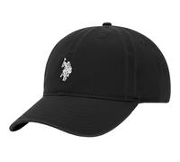 U.S. POLO ASSN. Us Polo Assn. Casquette de Baseball en Coton réglable, Bord courbé avec Logo brodé Petit Poney, Noir, Taille Unique (Lot de 6) Homme