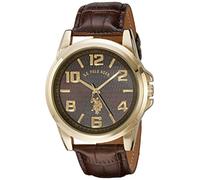 U.S. Polo Assn. USC50167 Montre Bracelet Homme Cuir Marron