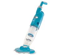 U.S. Pool Supply Octopus Aspirateur de piscine sans fil, rechargeable, puissante aspiration à 2 vitesses, double filtrage, tête de brosse à récurer, nettoie les débris, hors sol, piscines creusées,