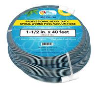 U.S. Pool Supply Tuyau d'aspirateur professionnel en spirale avec manchon pivotant - 3,8 cm x 11,6 m