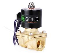 U.S. Solid 12V DC 3/4” G Electrique Électrovanne Laiton Normalement fermé "NC" Solenoid Valve entraînement direct Air Eau Huile
