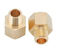 U.S. Solid 2 raccords de tuyau en laiton, adaptateurs, tuyau mâle de 6,35 mm x tuyau femelle de 9,5 mm