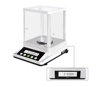 U.S. SOLID Balance de précision de 0,001 g - Balance numérique analytique Lab - Balance électronique de précision avec une précision de 1 mg et 2 écrans LCD - 210 g/0,001 g