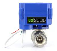 U.S. Solid boisseau sphérique motorisé 3/4" en acier inoxydable, robinet à boisseau sphérique électrique, normalement ouvert, DN20, 220 V AC (85 V-265 V AC), 2 fils, dispositif de retour automatique