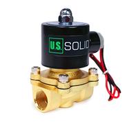 U.S. Solid Electrovanne 1/2" en alliage de zinc 12 V DC Joint NBR, normalement fermé