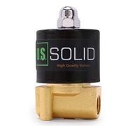 U.S. Solid Électrovanne 1/4" en alliage de zinc 12 V DC Électrique Valve d'eau Joint NBR, normalement fermé