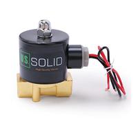U.S. Solid Électrovanne 3/8" - Alliage de zinc, 24V DC, joint NBR, normalement fermé, pour eau, gaz, huile