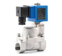 U.S. Solid Électrovanne à haute pression - 3/4" 100 bar en acier inoxydable 24 V CC - Électrovanne électrique résistante aux hautes températures - 60-120 °C