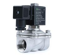 U.S. Solid Électrovanne acier inoxydable G 3/4" 220 V AC normalement fermée NC 10 bar, vanne électrique pour eau, air, diesel, kérosène, essence