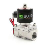 U.S. Solid Électrovanne électrique acier inoxydable 3/4" 24 V AC normalement fermée Air Eau Carburant VITON G Filetage