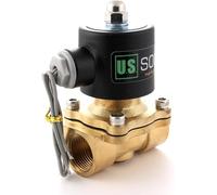 U.S. Solid Électrovanne électrique en laiton 3/4" 24 V AC N.C. Air Eau Carburant Filetage Viton