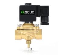 U.S. Solid Électrovanne électrique en laiton avec commande manuelle sans courant (1", 24 VAC)