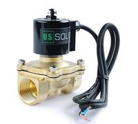 U.S. Solid Électrovanne électrique sous-marine en laiton 1" IP67 230 V AC fermé sans courant, Viton, air, eau, huile, carburant, filetage G