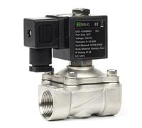 U.S. Solid Électrovanne en acier inoxydable G 3/4" 24 V CC fermé sans courant 10 bar - Valve à eau électrique pour eau, air, diesel, kérosène, essence
