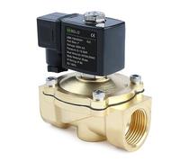 U.S. Solid Électrovanne laiton G 1" 220 V AC normalement fermée NC 10 bar, vanne électrique pour eau, air, diesel, kérosène, essence