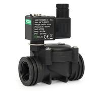 U.S. Solid Électrovanne plastique (nylon) 3/4" G - 24 V AC, 0,1-8 bar, normalement fermé, joint VITON pour eau, air