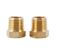 U.S. Solid Lot de 2 raccords filetés en laiton NPT mâle 6,35 mm x 12,7 mm NPT femelle