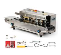 U.S. Solid Machine à sceller à bande continue, fermeture horizontale automatique gauche à droite avec contrôle numérique de la température, pour sacs en PVC et film plastique de 0,02 à 0,1 mm, 110 V