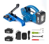 U.S. Solid Machine de Cerclage Cercleuse Électrique Semi-Automatique - pour Bandes PP/PET 13-19mm, 2x3000mAh Batteries, pour Cartons et Palettes