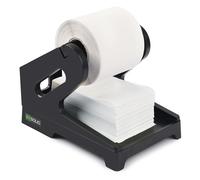 U.S. Solid Porte-étiquettes pour rouleaux et étiquettes d'expédition pliées en éventail, support de rouleau d'étiquettes 2 en 1 fonctionne avec imprimante d'étiquettes de bureau