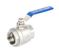 U.S. Solid Robinet à boisseau sphérique DN32 de 1 1/4" - Filetage G femelle en acier inoxydable 304, port complet 2 voies