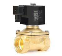 U.S. Solid Solenoid Valve magnétique en laiton G 1 1/2" 230 V AC fermé sans courant NC 0-10 bar Valve d'eau électrique pour eau, air, diesel, kérosène essence