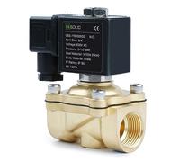 U.S. Solid Solénoïde Valve solénoïde en laiton G 3/4" 220 V AC normal fermé NC 0-10 bar Valve électrique pour eau, air, diesel, kérosène essence