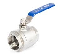 U.S. Solid Vanne à bille DN50 de 5,1 cm - Filetage G femelle en acier inoxydable 304, port complet 2 voies