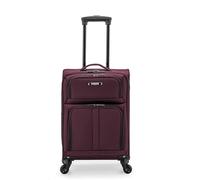 U.S. Traveler Anzio Softside Valise Extensible à roulettes pivotantes, Bordeaux, Checked-Medium 26-inch, Anzio Softside Valise Extensible à roulettes pivotantes