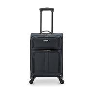 U.S. Traveler Anzio Softside Valise Extensible à roulettes pivotantes, Gris foncé, Checked-Large 30-inch, Anzio Softside Valise Extensible à roulettes pivotantes